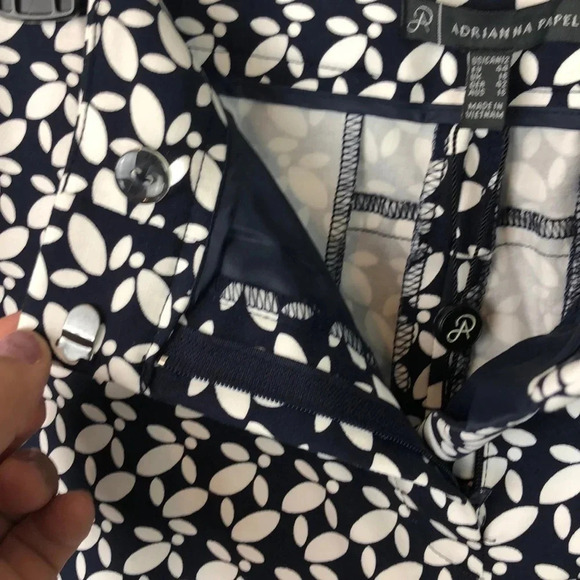NEW ADRIANNA PAPELL Women’s 12 Print Slim Leg Ankle Slightly Stretchy Pant - Picture 5 of 10